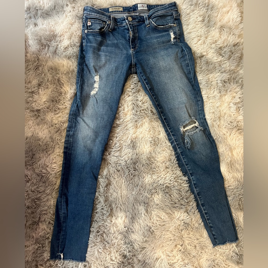 Ag The Legging Ankle Super Skinny Ankle Jeans Size 28r